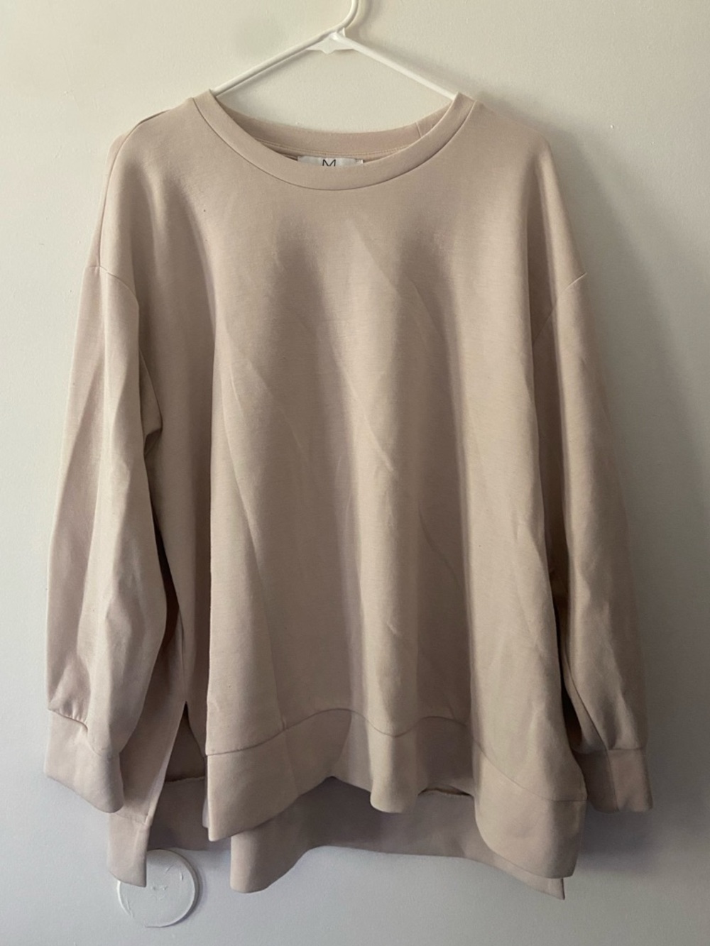 *USED* Magaschoni Women's Large Long Sleeve Top Cream Color